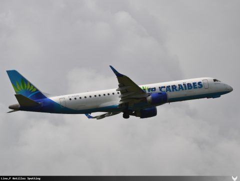 F-OSUD · Embraer E190, Pointe-à-Pitre – Maryse Condé