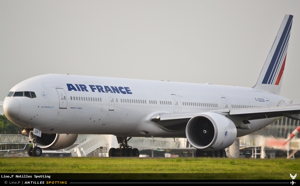 F-GSQN · Boeing 777-300ER, Air France, Pointe-à-Pitre – Maryse Condé