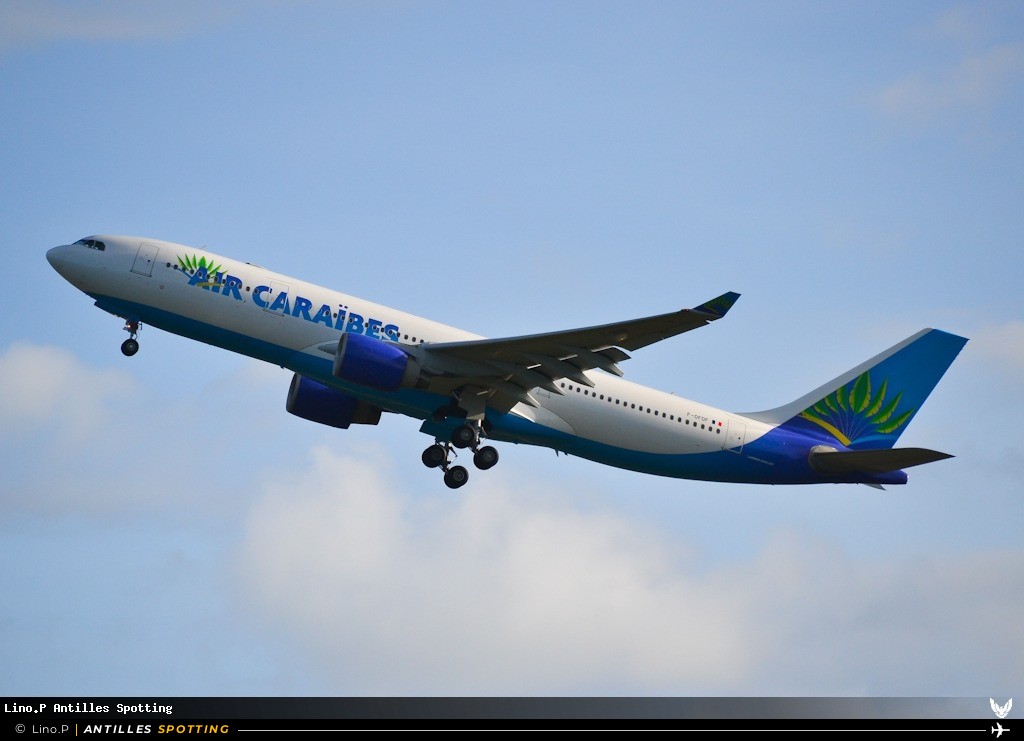 F-OFDF · Airbus A330-200, Air Caraïbes, Pointe-à-Pitre – Maryse Condé