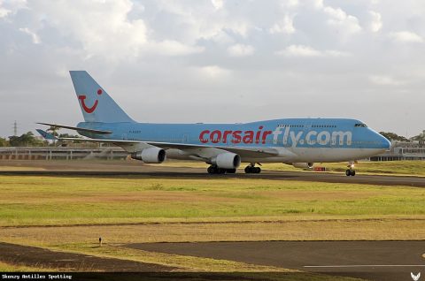 F-HSEX · Boeing 747-400, Pointe-à-Pitre – Maryse Condé