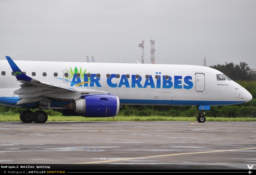 F-OSUD · Embraer E190, Air Caraïbes, Pointe-à-Pitre – Maryse Condé