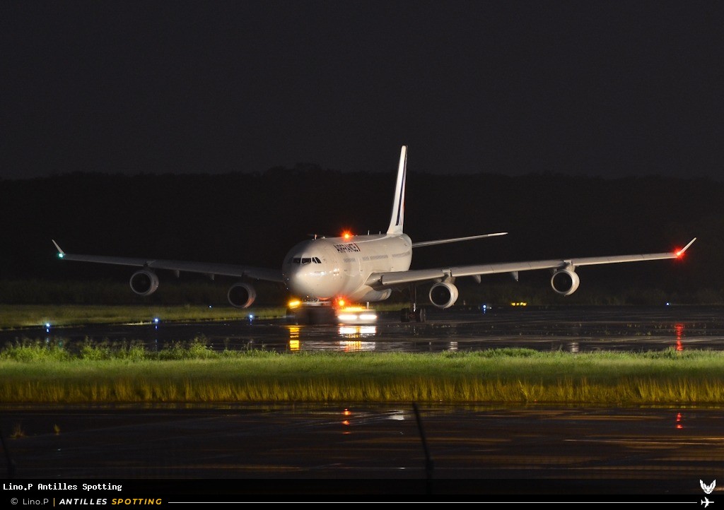 F-GLZL · Airbus A340-300, Air France, Pointe-à-Pitre – Maryse Condé