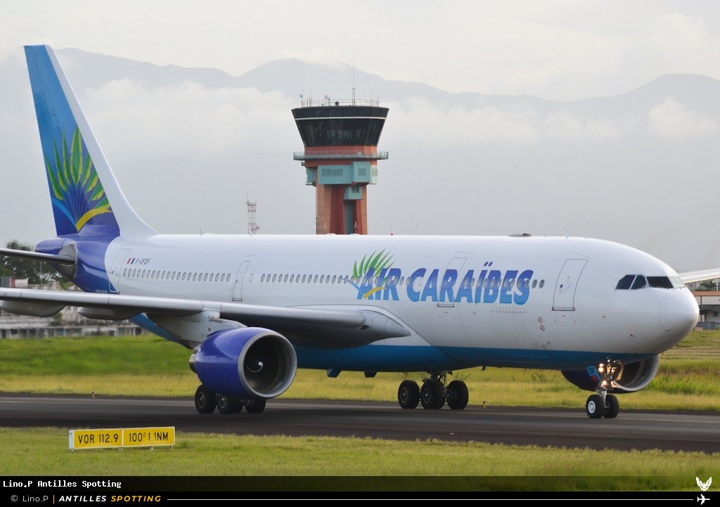 F-OFDF · Airbus A330-200, Air Caraïbes, Pointe-à-Pitre – Maryse Condé