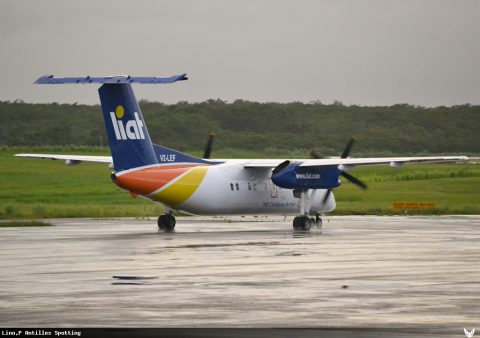 V2-LEF · De Havilland Canada Dash 8-100, Pointe-à-Pitre – Maryse Condé