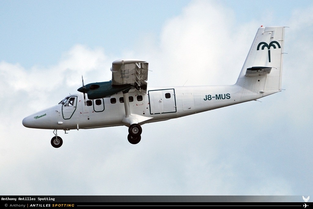 J8-MUS · De Havilland Canada DHC-6 Twin Otter, SVG Air, Martinique – Aimé Césaire