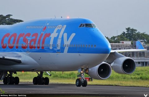 F-GTUI · Boeing 747-400, Pointe-à-Pitre – Maryse Condé
