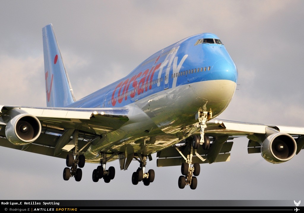 F-HSEA · Boeing 747-400, Corsairfly, Pointe-à-Pitre – Maryse Condé