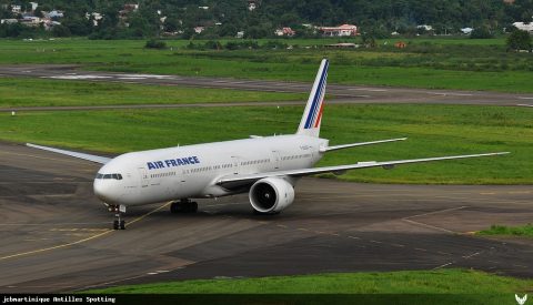 F-GSQO · Boeing 777-300ER, Martinique – Aimé Césaire