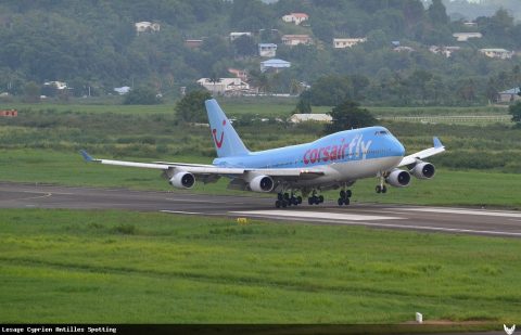 F-HSEA · Boeing 747-400, Martinique – Aimé Césaire