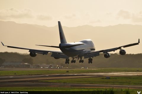 F-HSEA · Boeing 747-400, Pointe-à-Pitre – Maryse Condé