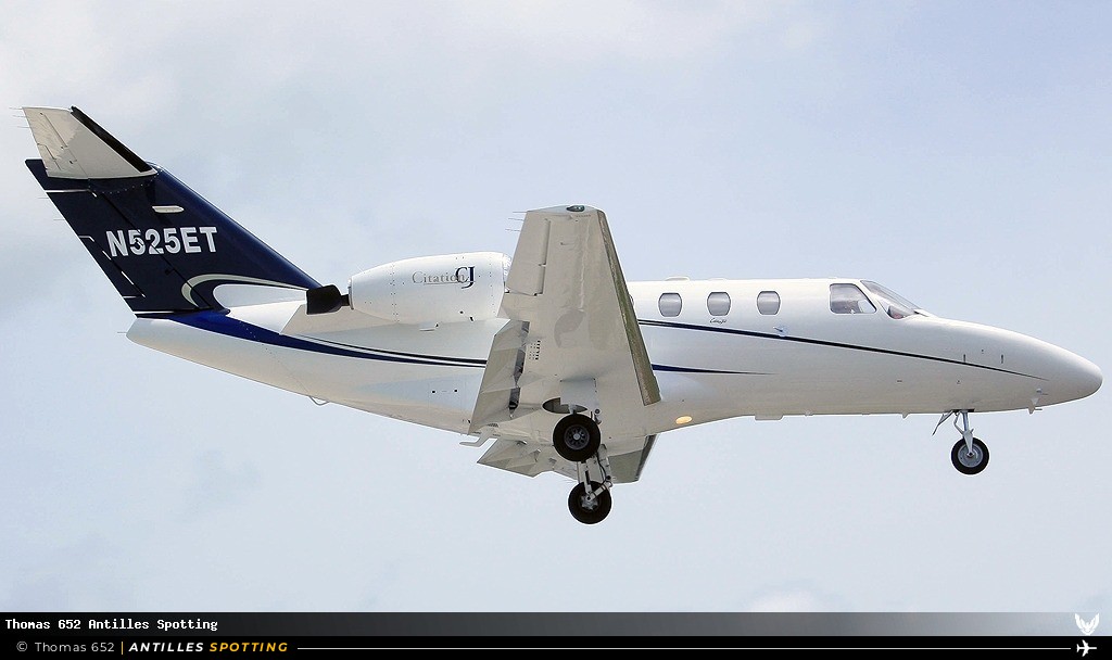 N525ET · Cessna Citation (autre), Sj Aero Corp, Sint Maarten – Princess Juliana
