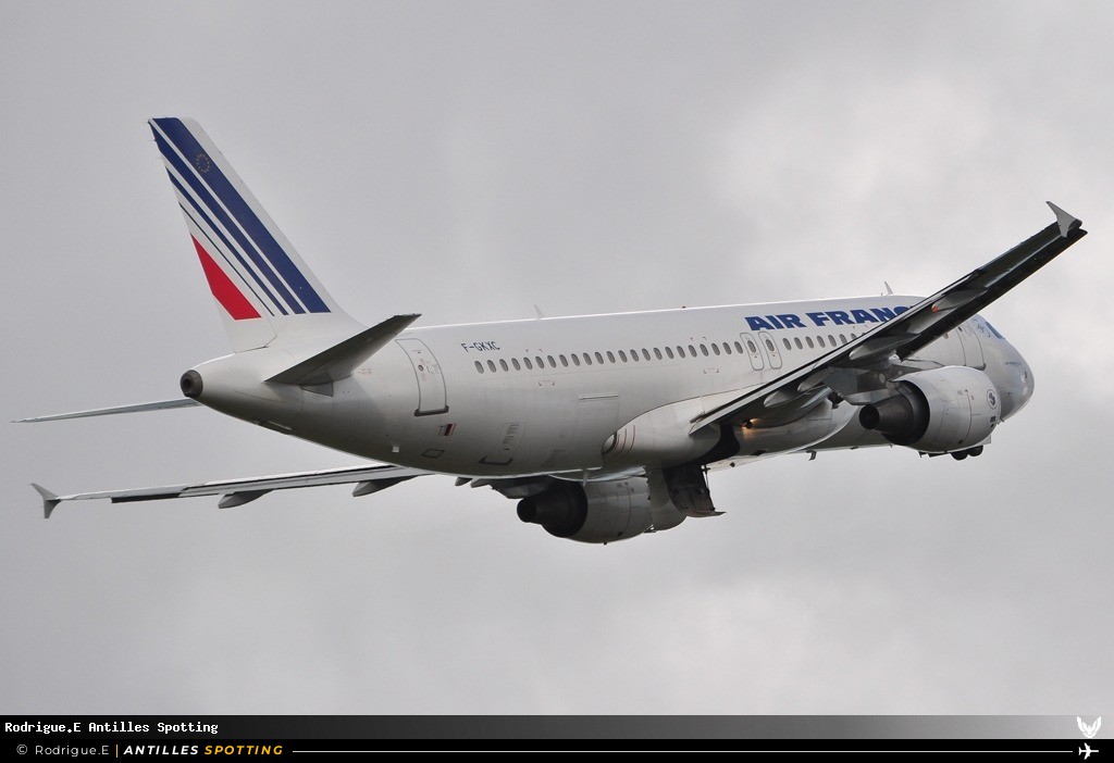 F-GKXC · Airbus A320, Air France, Pointe-à-Pitre – Maryse Condé