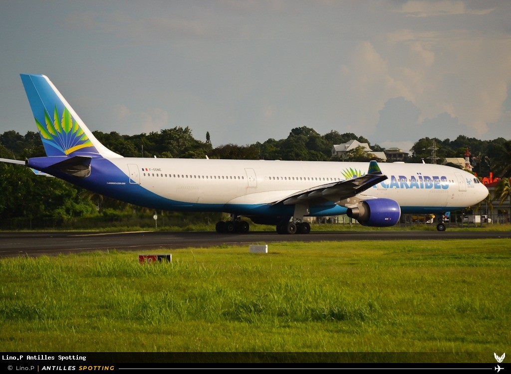 F-OONE · Airbus A330-300, Air Caraïbes, Pointe-à-Pitre – Maryse Condé
