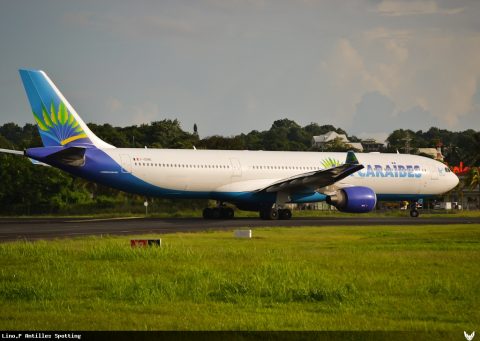 F-OONE · Airbus A330-300, Pointe-à-Pitre – Maryse Condé