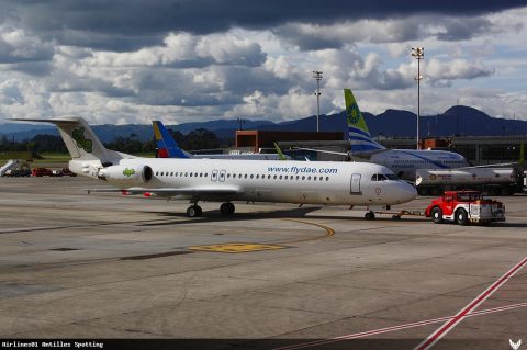 PJ-DAB · Fokker 100 (2011)