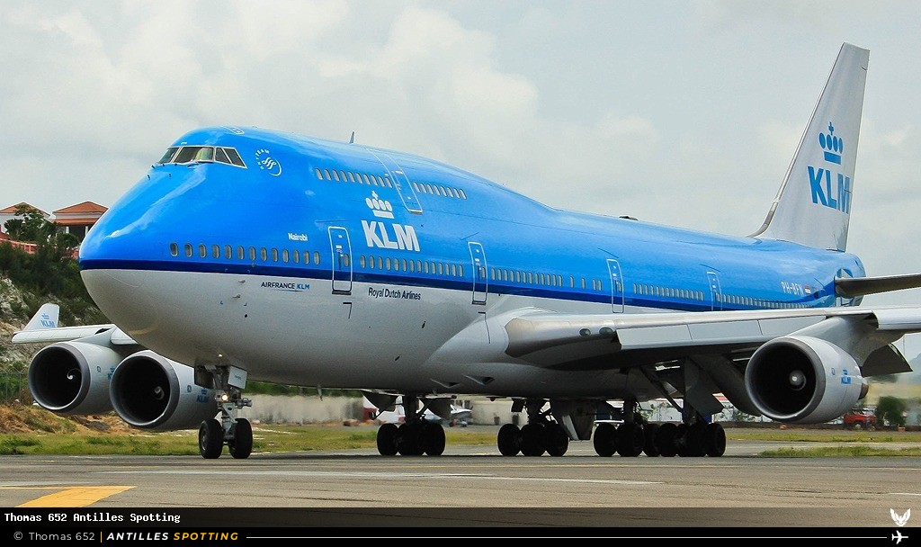 PH-BFN · Boeing 747-400, KLM, Sint Maarten – Princess Juliana
