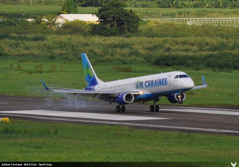 F-OSUD · Embraer E190, Martinique – Aimé Césaire