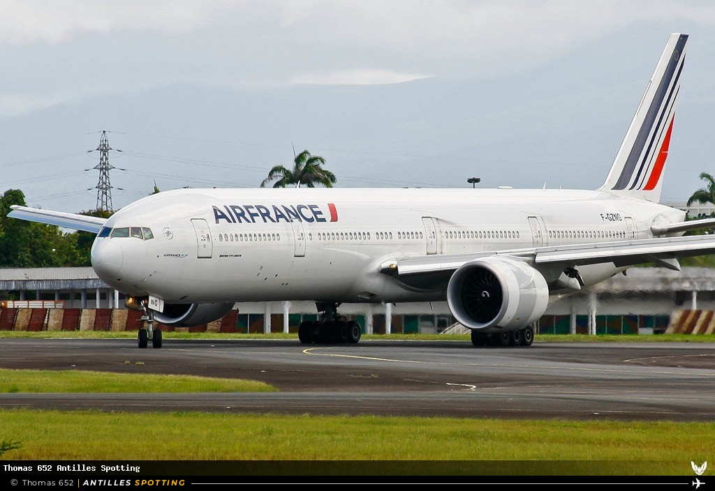 F-GZNG · Boeing 777-300ER, Air France, Pointe-à-Pitre – Maryse Condé