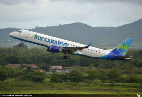 F-OSUD · Embraer E190, Martinique – Aimé Césaire