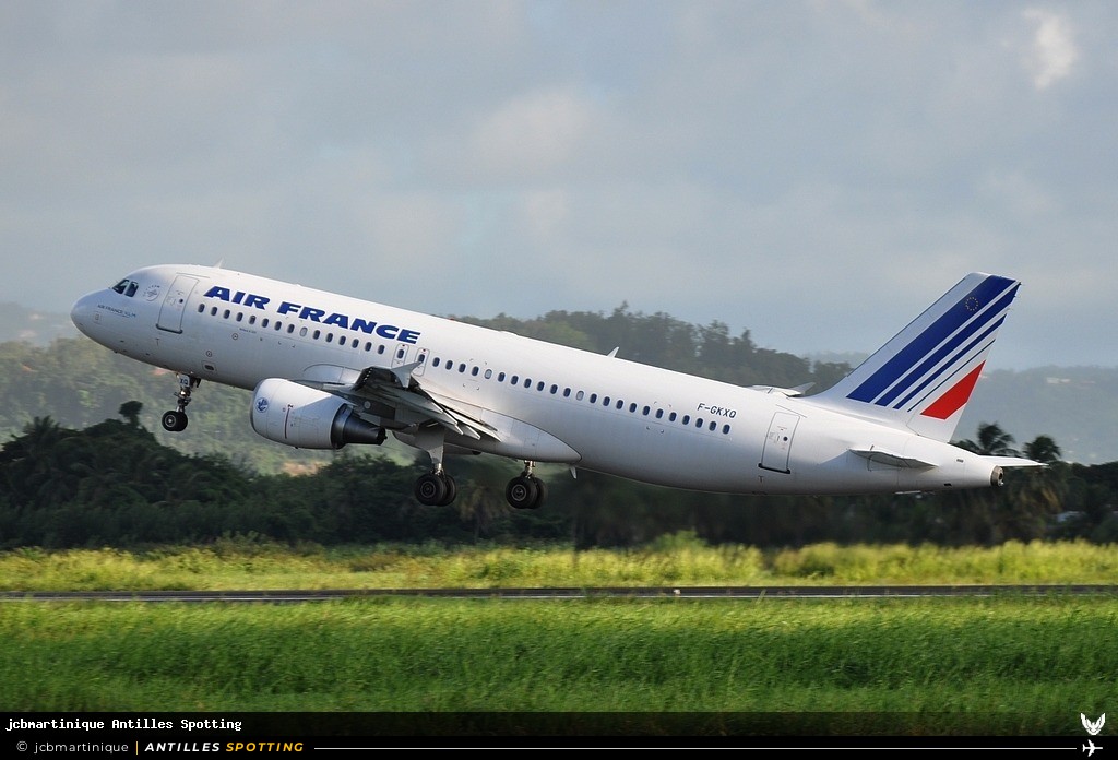 F-GKXQ · Airbus A320, Air France, Martinique – Aimé Césaire