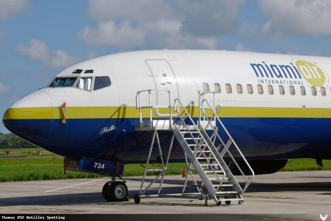 N734MA · Boeing 737-800, Pointe-à-Pitre – Maryse Condé