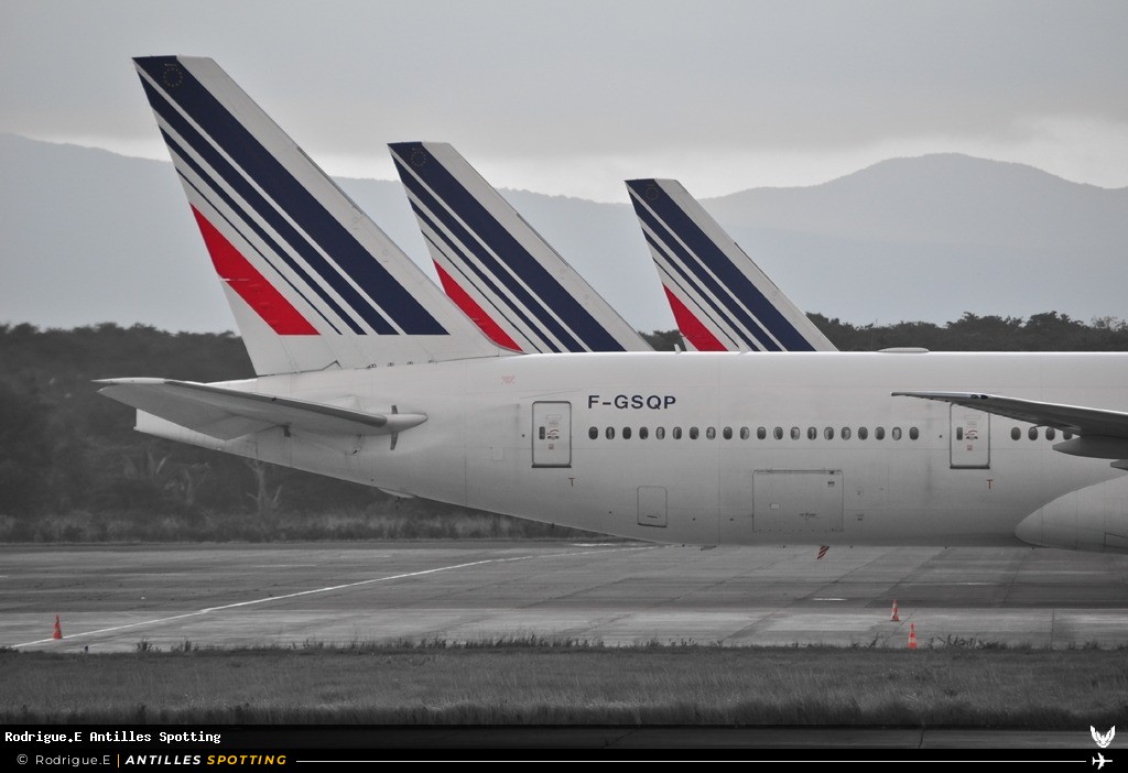 F-GSQP · Boeing 777-300ER, Air France, Pointe-à-Pitre – Maryse Condé