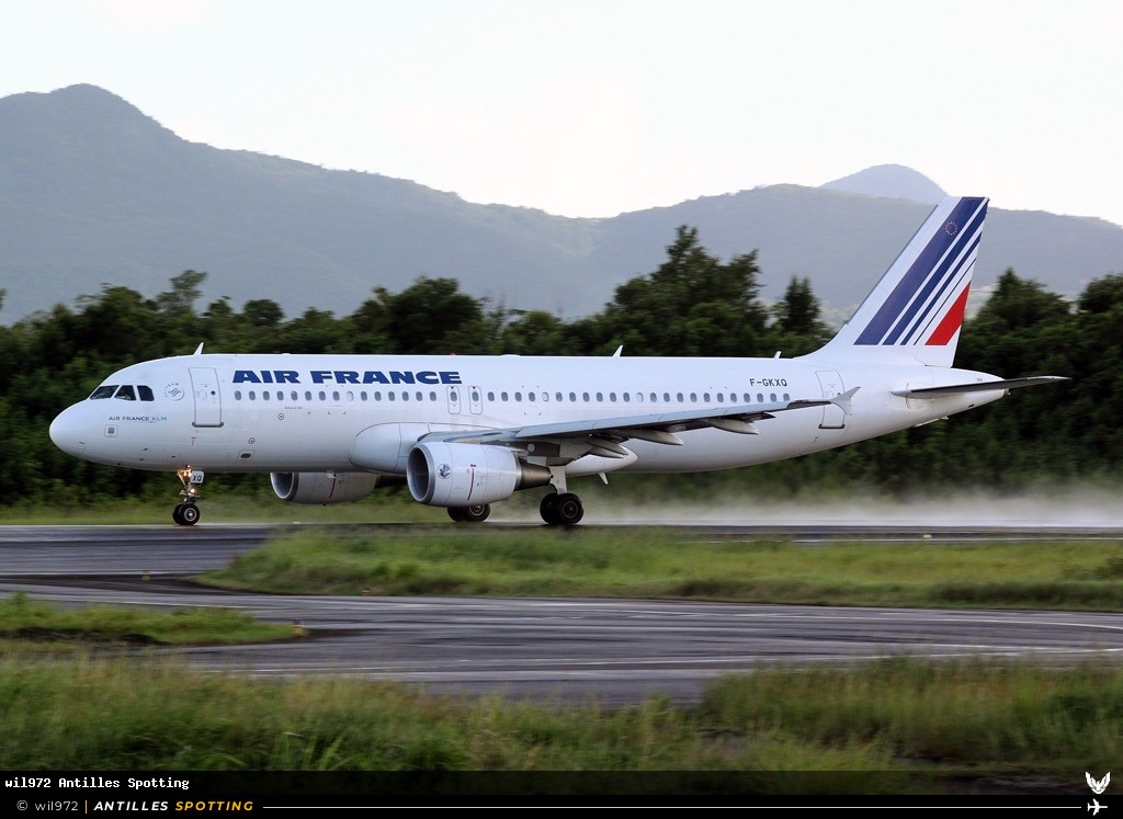 F-GKXQ · Airbus A320, Air France, Martinique – Aimé Césaire