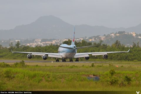 F-HSEX · Boeing 747-400, Martinique – Aimé Césaire