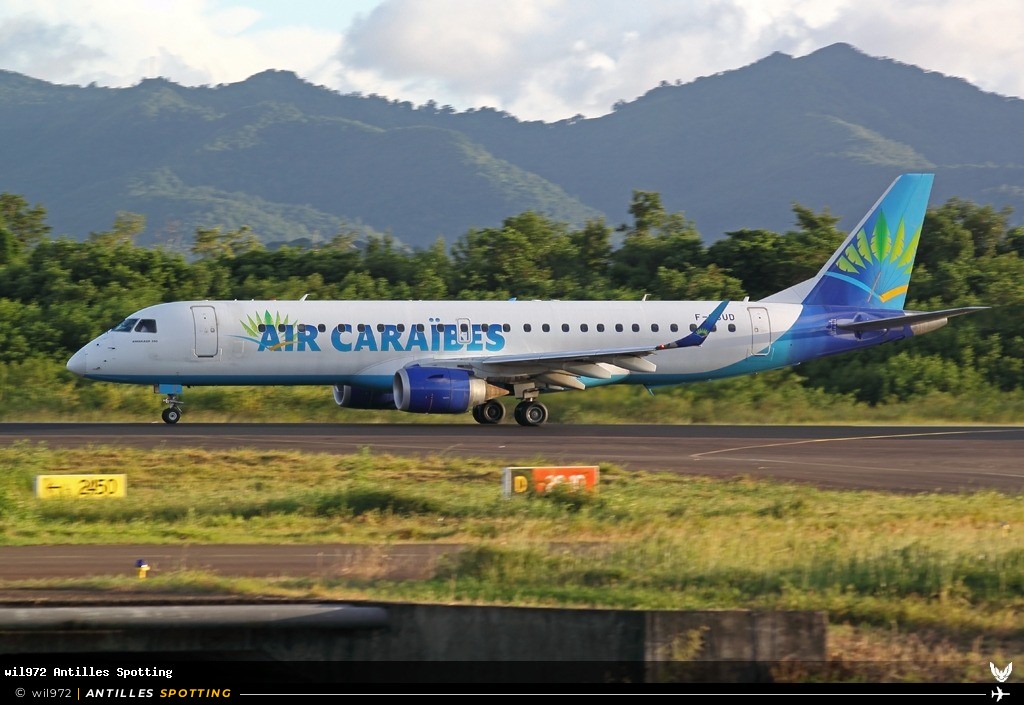 F-OSUD · Embraer E190, Air Caraïbes, Martinique – Aimé Césaire