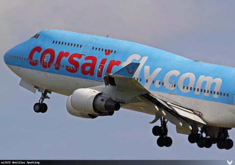 F-HKIS · Boeing 747-400, Martinique – Aimé Césaire