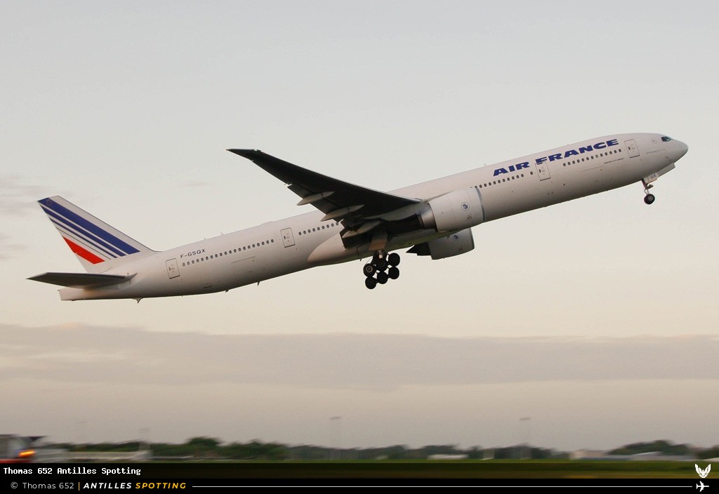 F-GSQX · Boeing 777-300ER, Air France, Pointe-à-Pitre – Maryse Condé