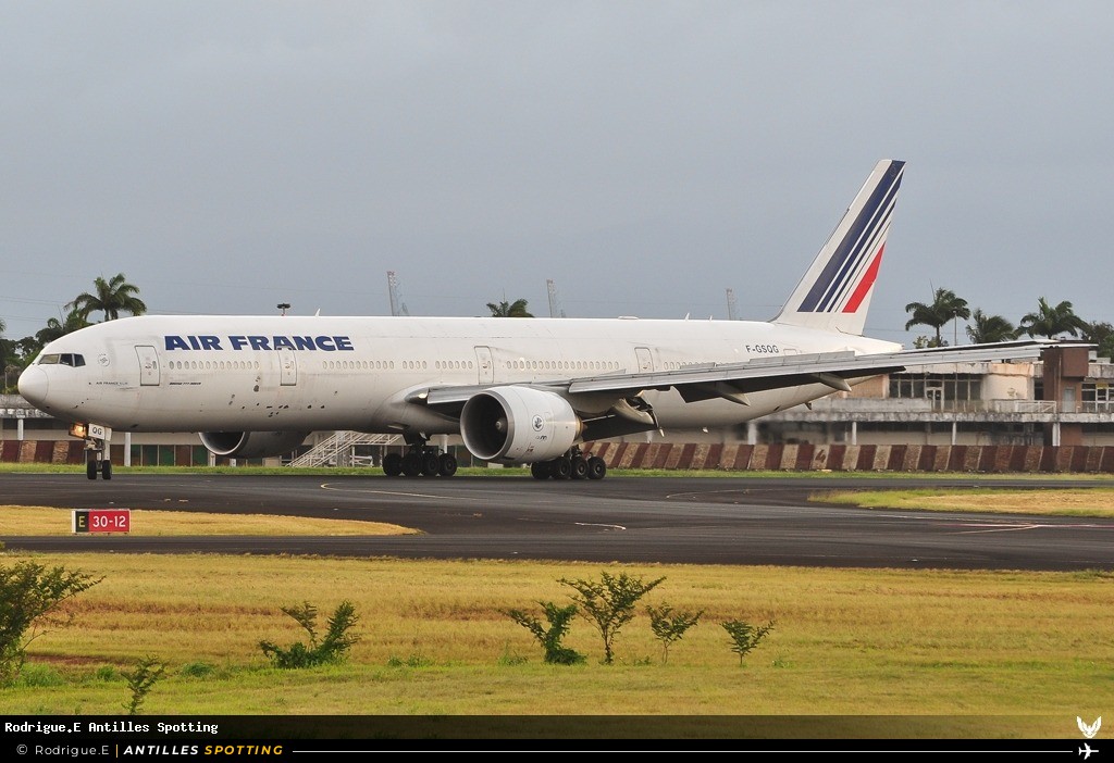 F-GSQG · Boeing 777-300ER, Air France, Pointe-à-Pitre – Maryse Condé