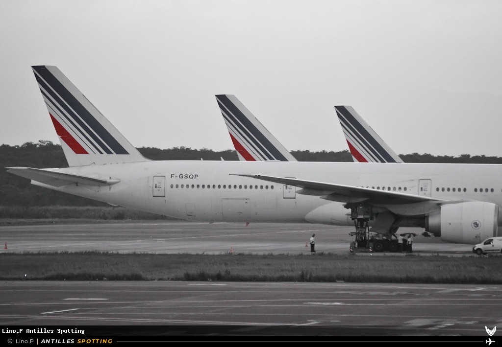 F-GSQP · Boeing 777-300ER, Air France, Pointe-à-Pitre – Maryse Condé