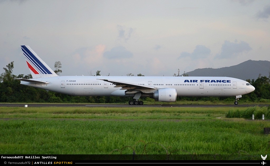 F-GSQR · Boeing 777-300ER, Air France, Martinique – Aimé Césaire