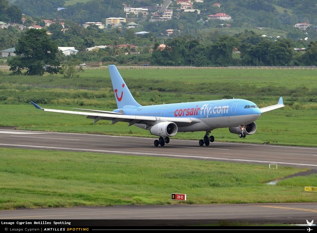 F-HCAT · Airbus A330-200, Corsairfly, Martinique – Aimé Césaire