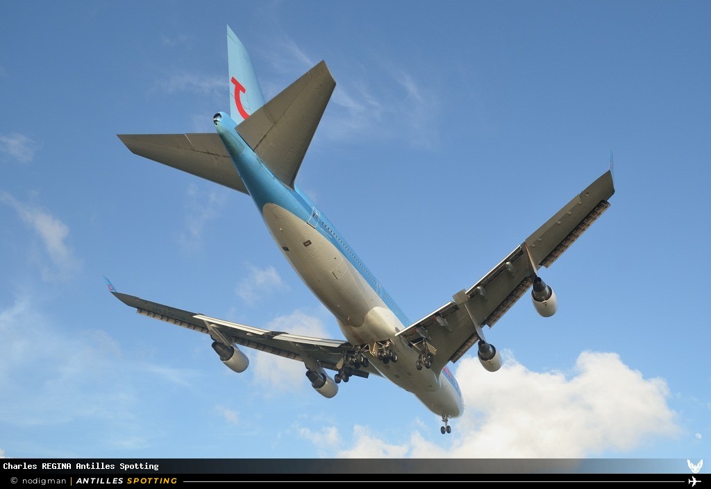 F-GTUI · Boeing 747-400, Corsairfly, Martinique – Aimé Césaire