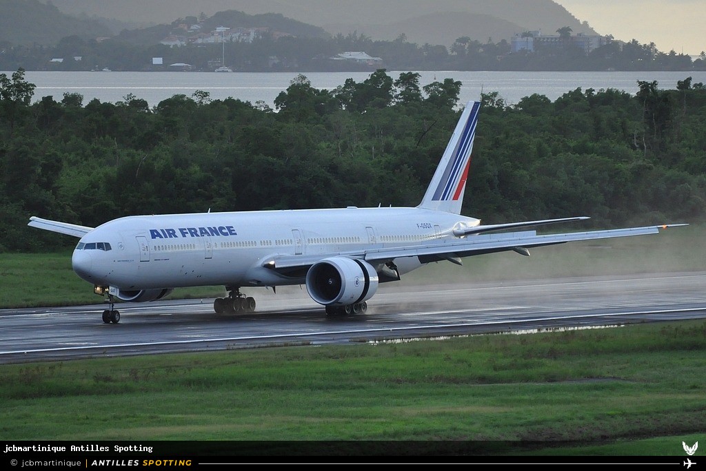 F-GSQX · Boeing 777-300ER, Air France, Martinique – Aimé Césaire