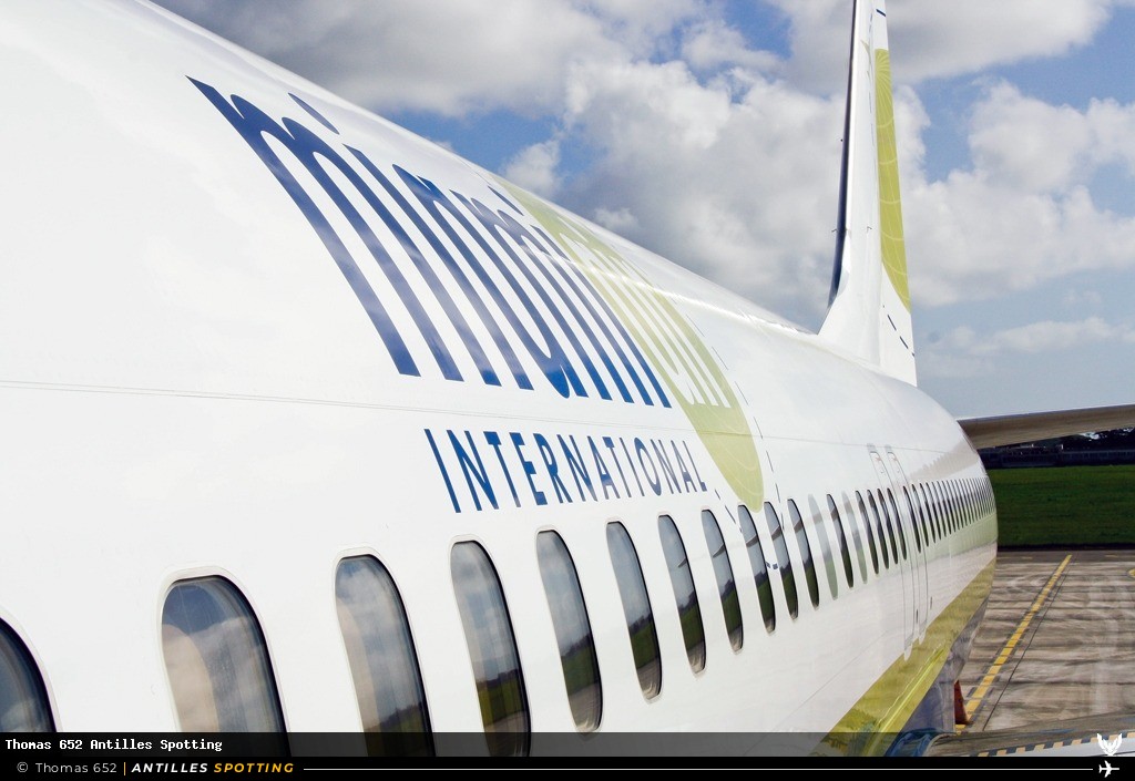 N734MA · Boeing 737-800, Miami Air, Pointe-à-Pitre – Maryse Condé