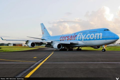 F-HLOV · Boeing 747-400, Pointe-à-Pitre – Maryse Condé