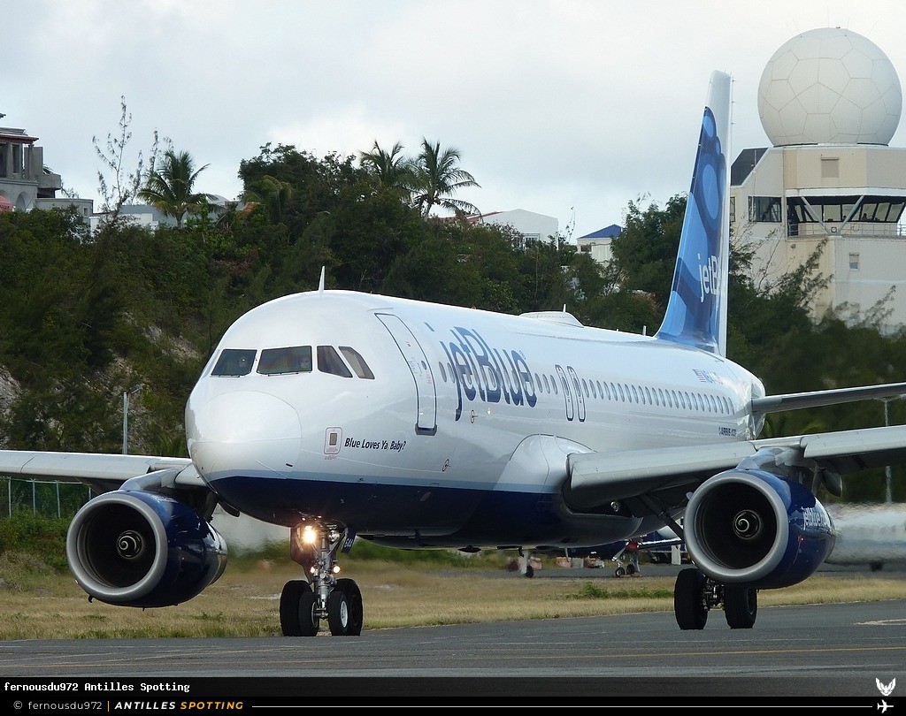 N644JB · Airbus A320, JetBlue, Sint Maarten – Princess Juliana