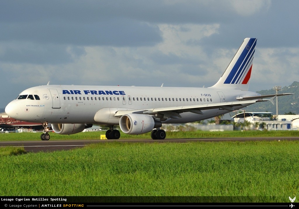 F-GKXQ · Airbus A320, Air France, Martinique – Aimé Césaire