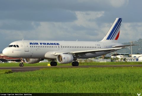 F-GKXQ · Airbus A320, Martinique – Aimé Césaire
