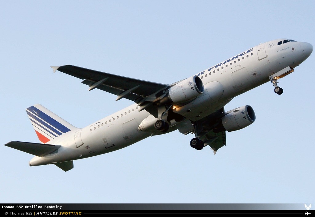 F-GKXC · Airbus A320, Air France, Pointe-à-Pitre – Maryse Condé