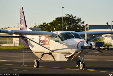 N955FE · Cessna 208 Caravan, Pointe-à-Pitre – Maryse Condé