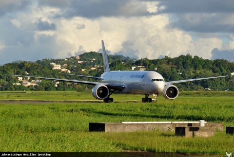 F-GSQT · Boeing 777-300ER, Martinique – Aimé Césaire