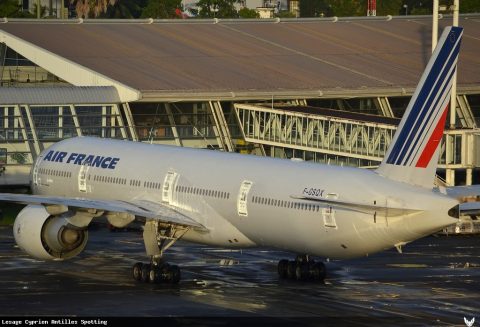 F-GSQX · Boeing 777-300ER, Martinique – Aimé Césaire
