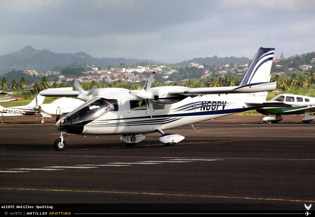 N68PV · Vulcanair P-68TC Observer, Privé, Martinique – Aimé Césaire