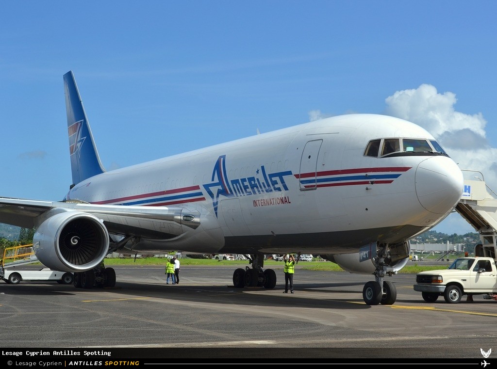 N741AX · Boeing 767-200, Amerijet International, Martinique – Aimé Césaire