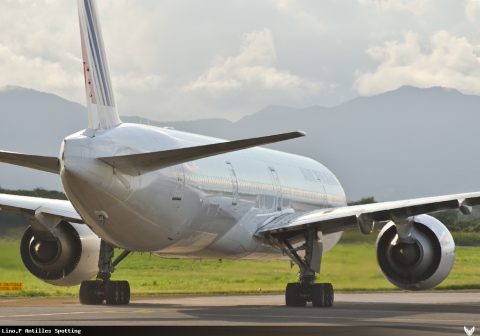 F-GSQP · Boeing 777-300ER, Pointe-à-Pitre – Maryse Condé