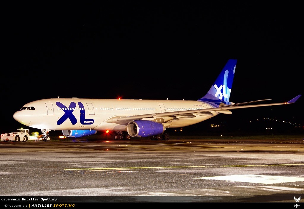 F-GSEU · Airbus A330-200, XL Airways, Martinique – Aimé Césaire